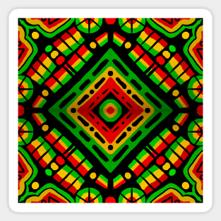 Rasta Pattern Sticker